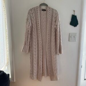 Super Soft moon & madison Textured Cream Cardigan